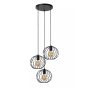 Lucide hanglamp Danza, 3 -lichts zwart 50 cm
