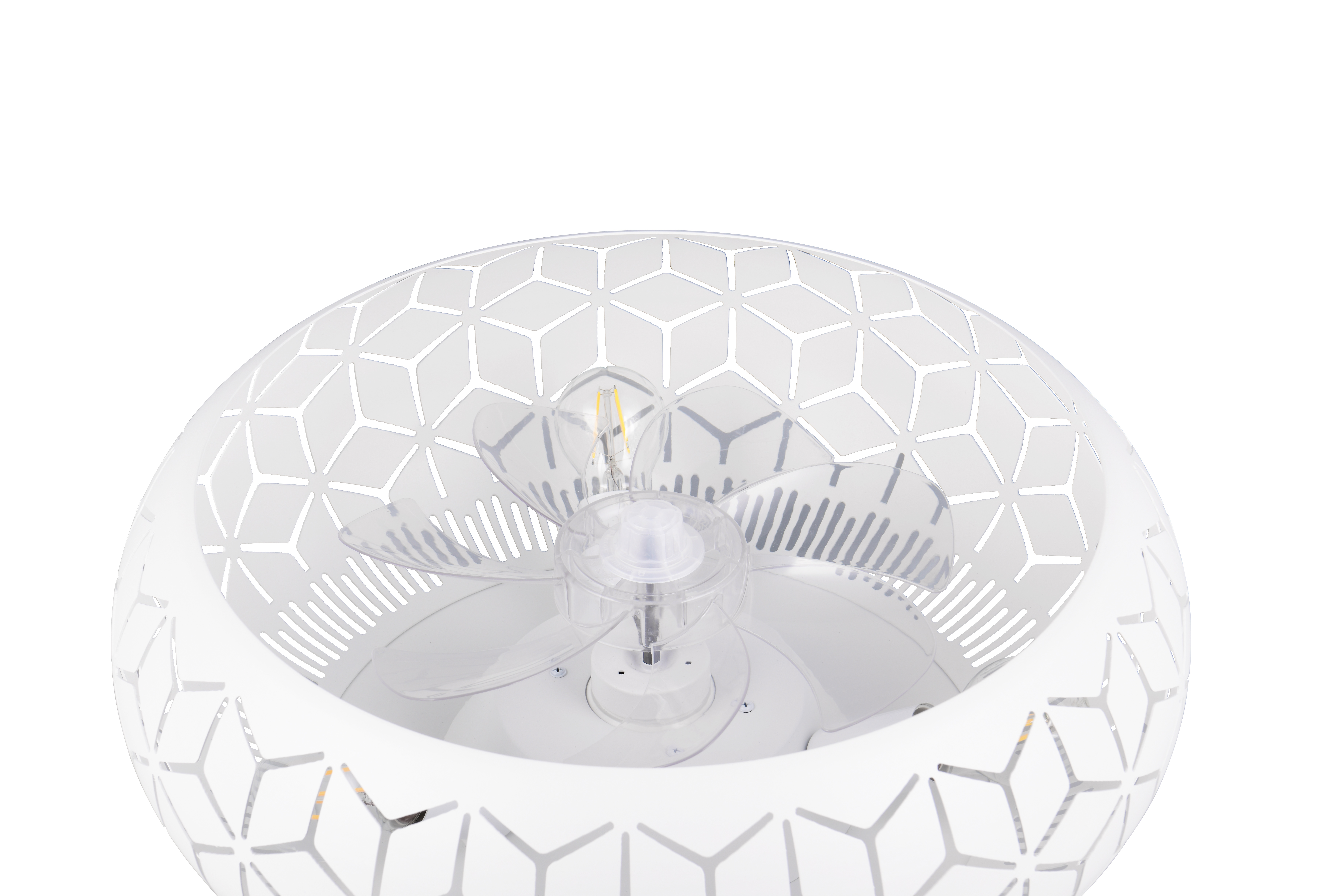 Trio lighting plafond ventilator Bidar, wit