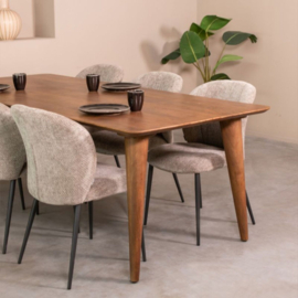 Label 51 Eettafel Fly, nature smooth mangohout 160 cm