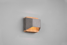 Trio lighting wandlamp Arino led, antiek nikkel incl. switch dimmer 12 cm