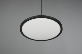 Hanglamp Tray led, 1-lichts mat zwart 40 cm