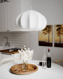 By Rydéns hanglamp Ebba, wit 50 cm