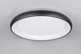 Trio lighting plafondlamp Cardona led, mat zwart incl. switch dimmer