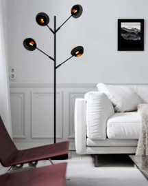 By Rydéns vloerlamp Turno, zwart
