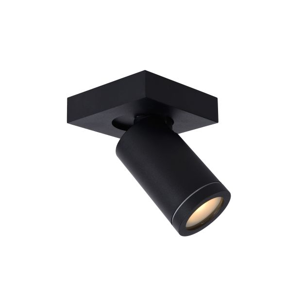 Lucide plafondspot Taylor led, 1-lichts zwart IP44