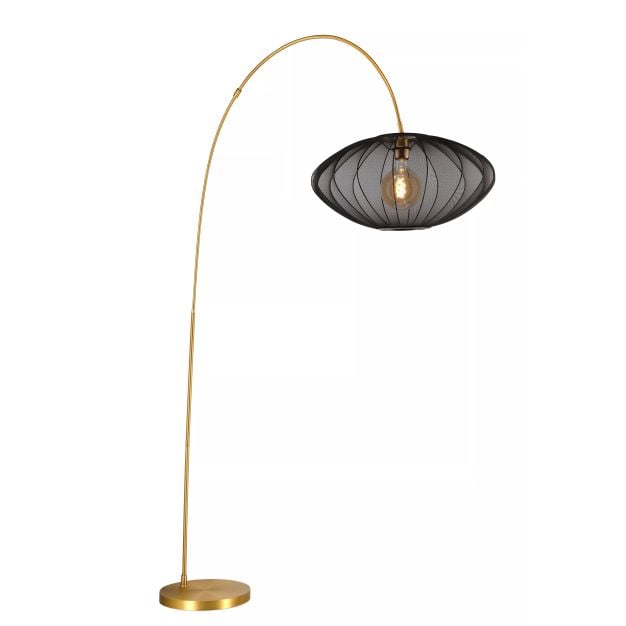 Lucide vloerlamp Corina, zwart