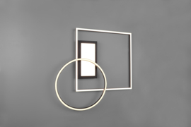 Trio lighting plafondlamp Downey led, zwart incl. afstandsbediening