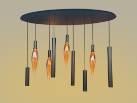 Light trend hanglamp Emberdrop ovaal incl. ledbronnen