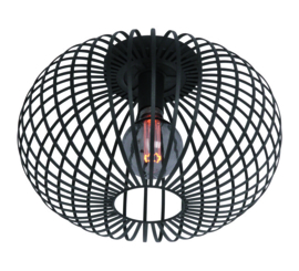 Plafondlamp Aglio,  zwart 33 cm