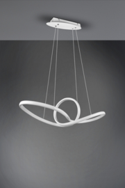 Trio lighting hanglamp Sansa led, mat wit met switch dimmer