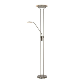 Lucide vloerlamp Champion led, mat chroom