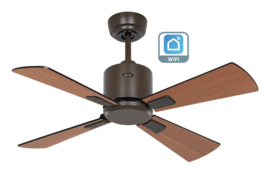 Casafan plafond ventilator ECO NEO III 92 Brons - Zwart/Teak WiFi