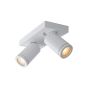 Lucide plafondspot Taylor led, 2-lichts WIt IP44
