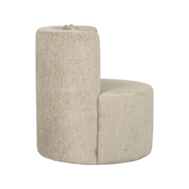 Label 51 fauteuil Evy, stof Beige elegance