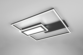 Trio lighting plafondlamp Spiro led, zwart incl. switch dimmer