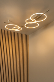 Lucide NICOLA - Plafonnière - LED - CCT - 1x37W - Taupe