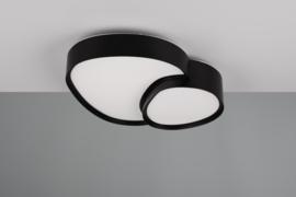 Trio lighting plafondlamp Rise led, zwart incl. afstandsbediening 43 cm
