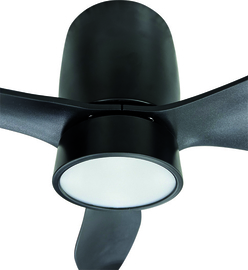 Freelight plafondventilator Arioso zwart met led