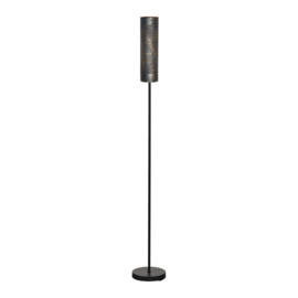 Vloerlamp Forato, bruin