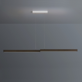 Escale hanglamp Level led, brons 167 cm
