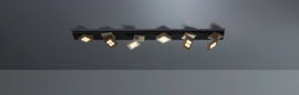 Bopp leuchten plafondlamp Book led, 6-lichts zwart-taupe