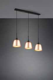 Trio lighting hanglamp Chiron, 3-lichts mat messing