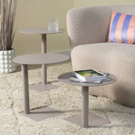 Spinder design Bijzettafel Sunny medium, silky taupe
