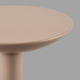 Label 51 Bijzettafel Rif,  brown metaal 40 cm