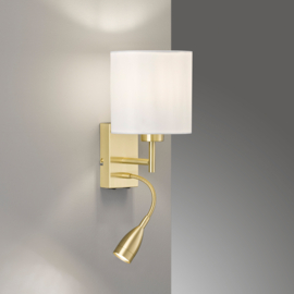 Fischer & Honsel wandlamp Dreamer led, mat messing