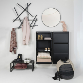 Spinder design Schoenenkast Billy 3, zwart