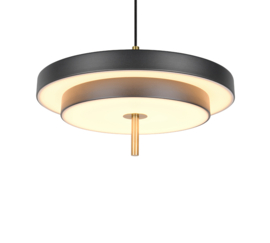 Trio lighting hanglamp Keaton led, zwart 40 cm