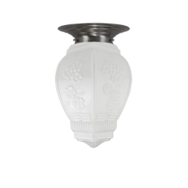 Old timer  light plafondlamp Lampion, opaal glas