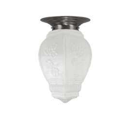 Plafondlamp Lampion, opaal glas