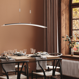 Fischer&honsel hanglamp Metis TW led, mat zwart incl. pushdimmer