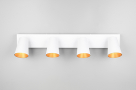 Trio lighting plafondspot Sharp, 4-lichts wit