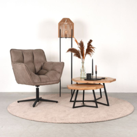 Label 51 Salontafel Figure, set rough mangohout