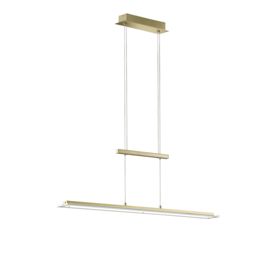 Fischer&honsel hanglamp Tenso TW led, mat messing incl. pushdimmer