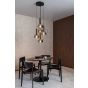 Lucide hanglamp Marius, 5-lichts rookglas