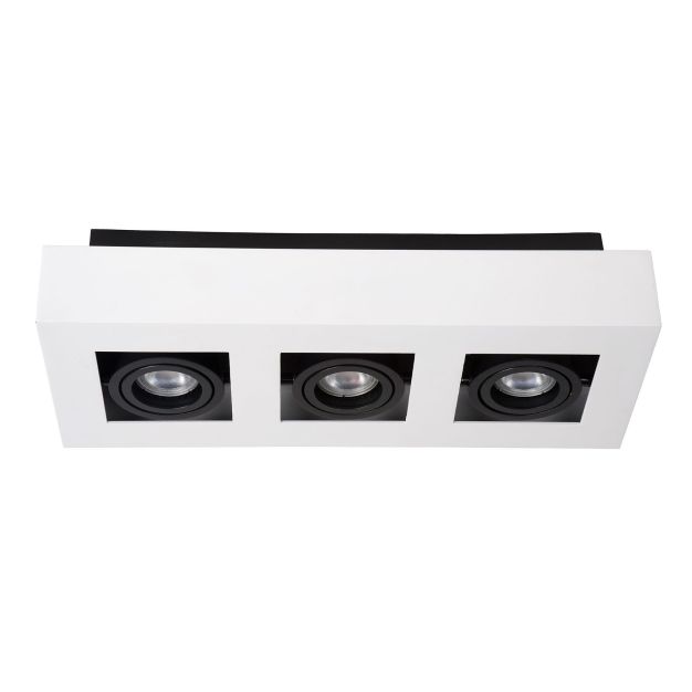 Lucide plafondspot Xirax led, 3-lichts wit