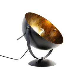 Tafellamp Magna, zwart - goldleaf