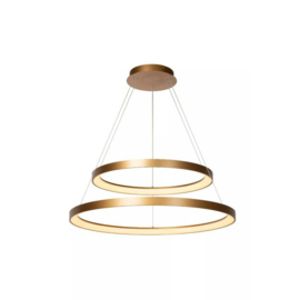 Lucide hanglamp Vidal led, mat goud-messing 78 cm