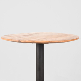 Label 51 Restauranttafel, rough mangohout | zwart metaal