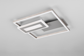 Trio lighting plafondlamp Spiro led, mat nikkel 33 cm