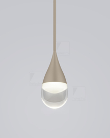 Helestra  hanglamp Deep led, 1-lichts caffee