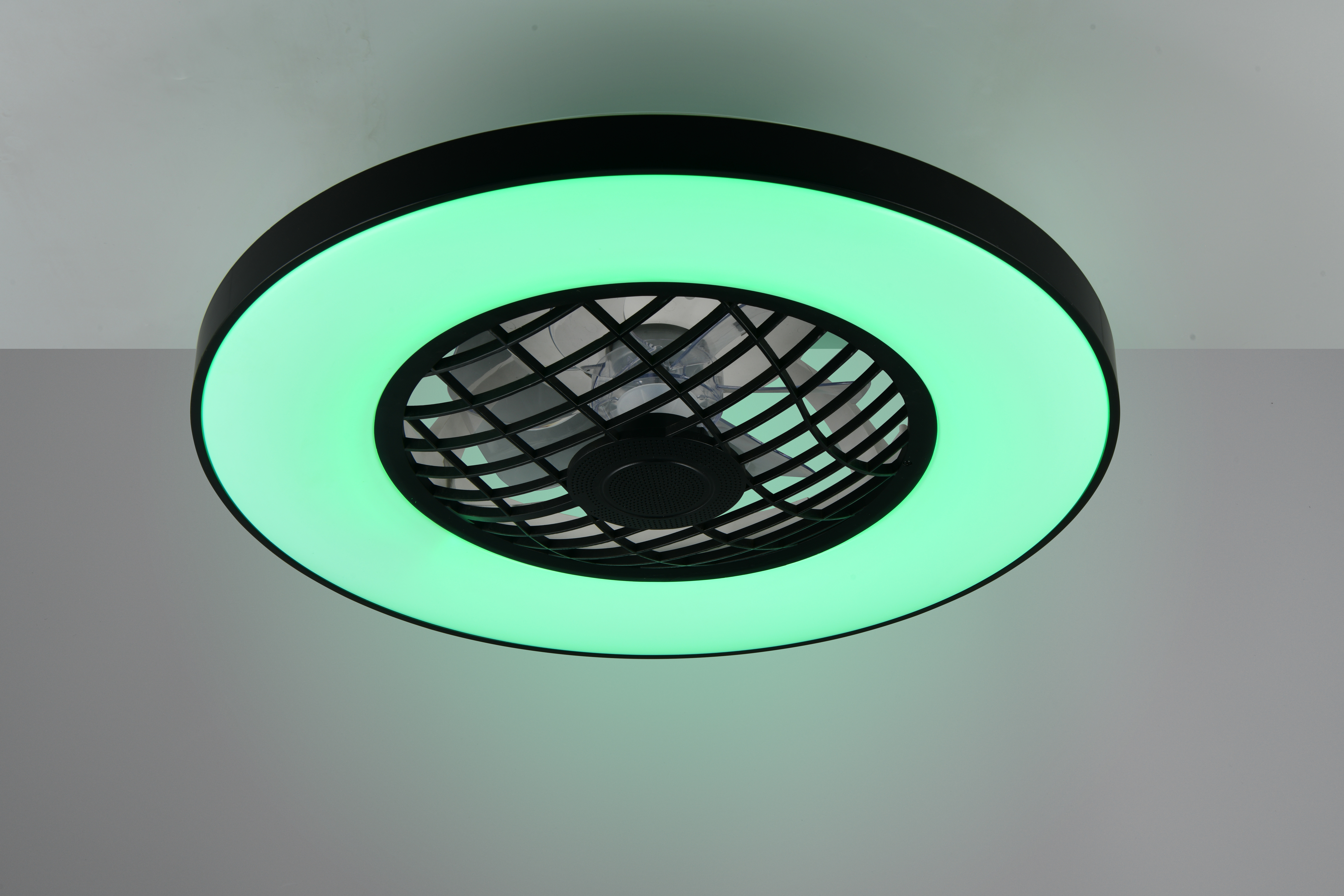 Trio lighting plafond ventilator Linköping led, zwart