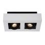 Lucide plafondspot Xirax led, 2-lichts wit