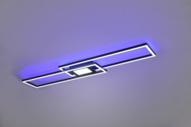 Trio lighting plafondlamp Ganado led, zwart incl. afstandsbediening