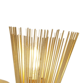 Qazqa wandlamp Broom, 2-lichts goud