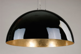Linea Verdace hanglamp Capula, zwart-goldleaf 120 cm