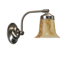 Old timerlight wandlamp Klokje, licht marmer